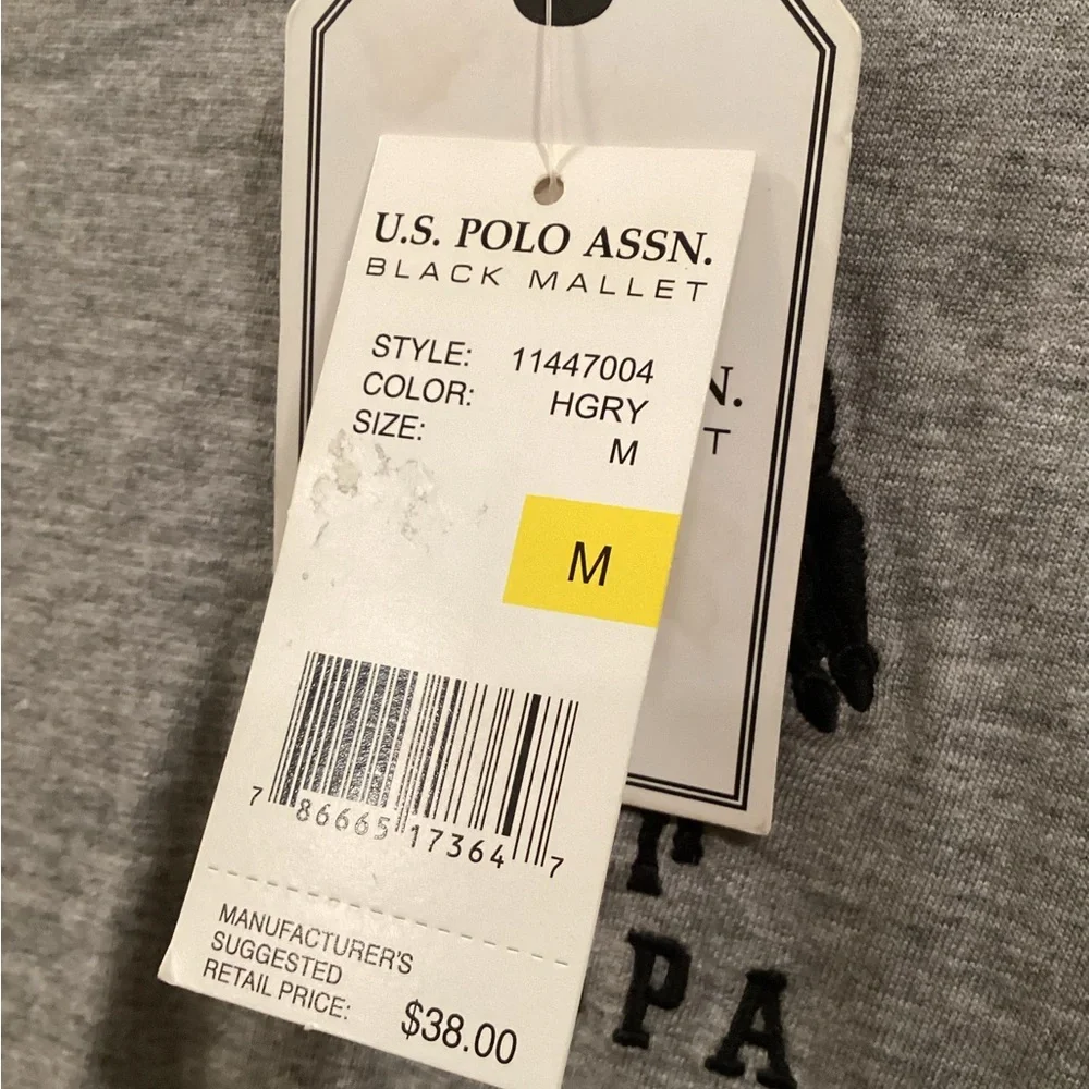 U.S. Polo Assn. Gray Long Sleeve Shirt “Black Mallet” Collection - Picture 2 of 6